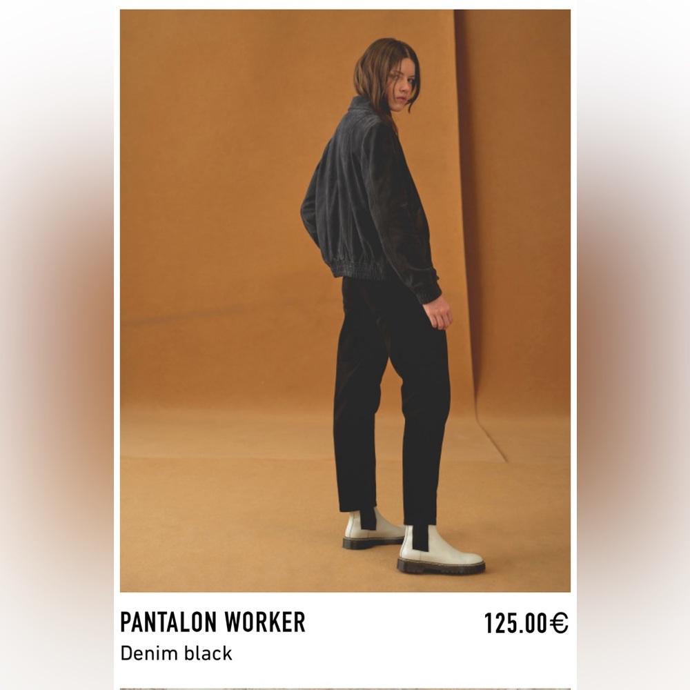 ‘Maison Standards’ Black Workwear Chino Black Twill